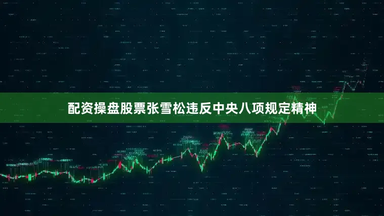 配资操盘股票张雪松违反中央八项规定精神